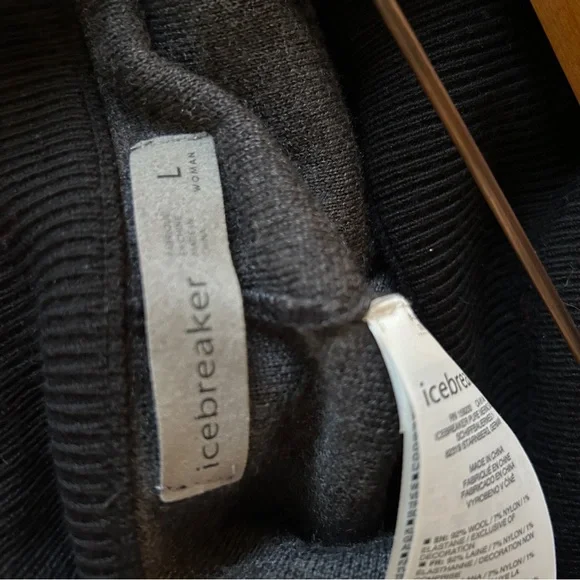 Icebreaker Wool merino Carrigan thick warm sweater jogger Leggings lounge flaw - Picture 2 of 6